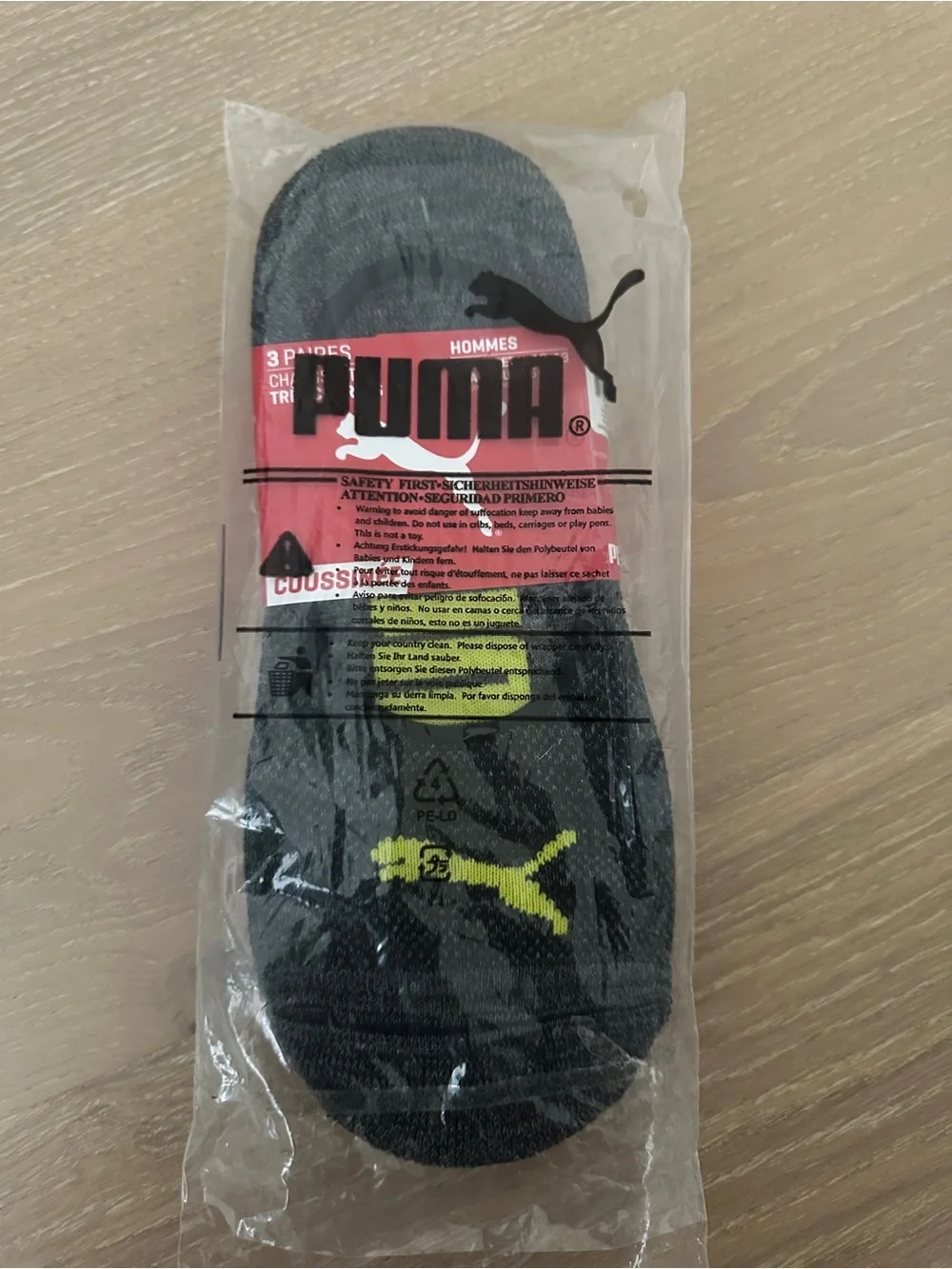 3 pair Puma No Show Socks